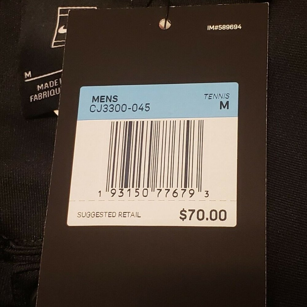 Nike NY Court Tennis NYC Black Button Down Shirt - Picture 4 of 4
